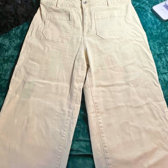 Sanctuary Women’s Ankle Pants – Cream Denim – Size 33 - Picture 4 of 5